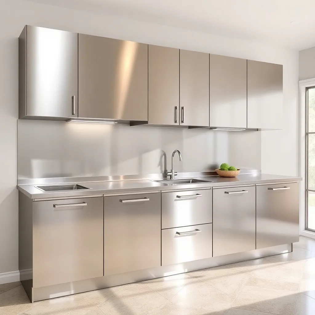 Stainless Steel Kitchen Cabinets 7