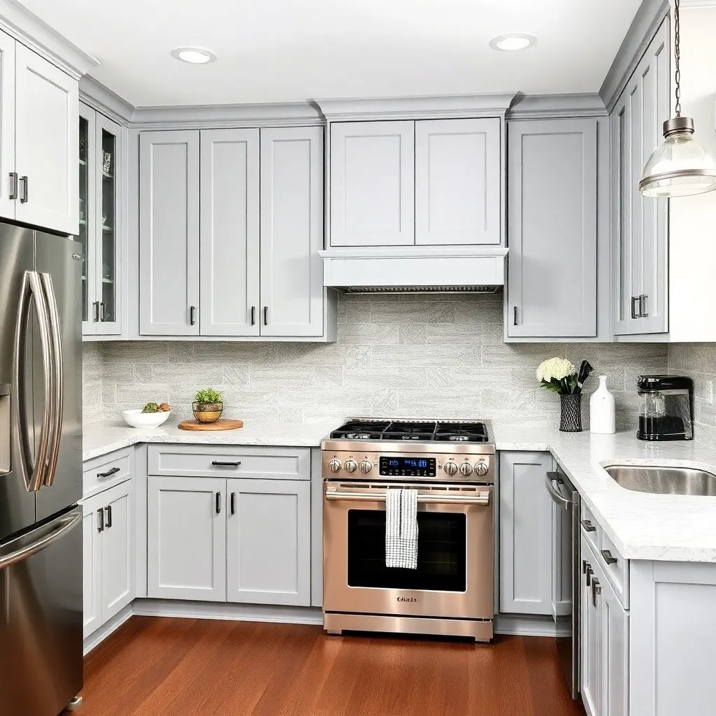 Light Gray kitchen cabinets 2