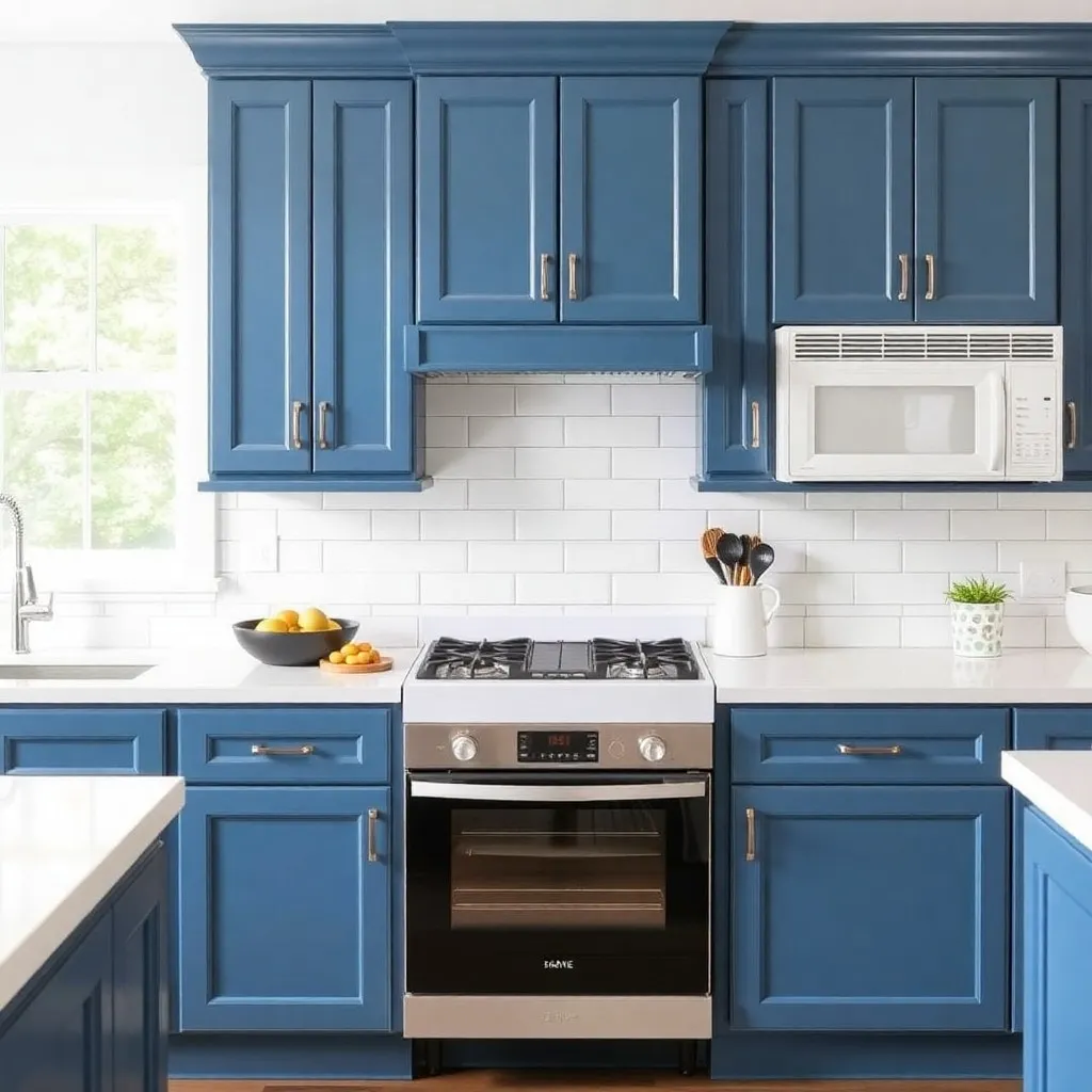 The Best Cabinet Colors to Pair with White Appliances Cool Blues 2