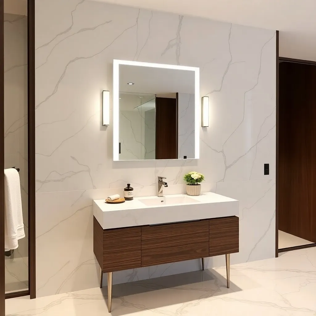 Single Sink Vanity in luxury bathroom 2