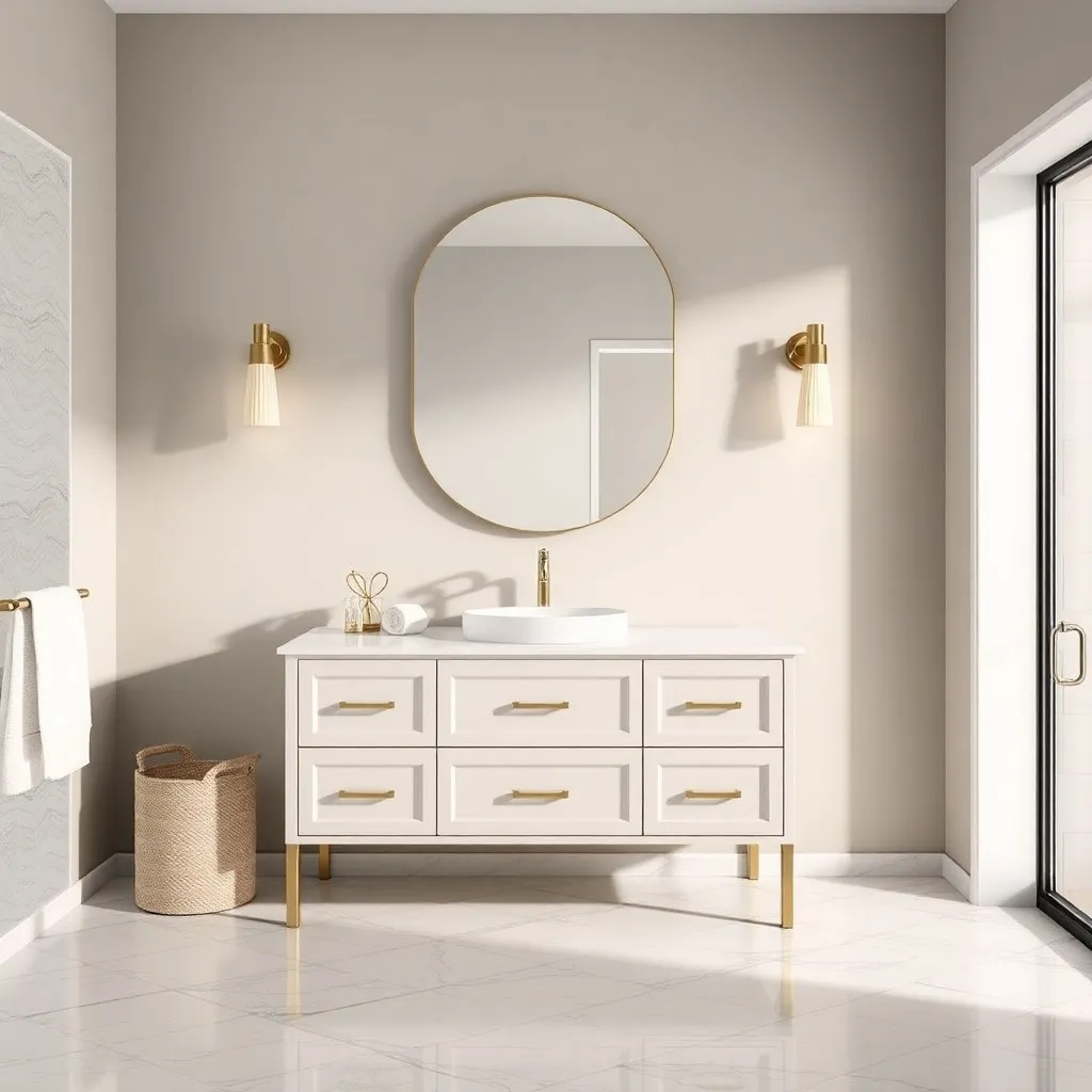 Single Sink Vanity in luxury bathroom 3