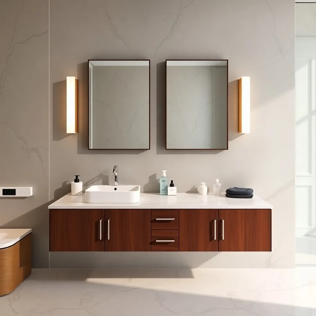 Single Sink Vanity in luxury bathroom 5